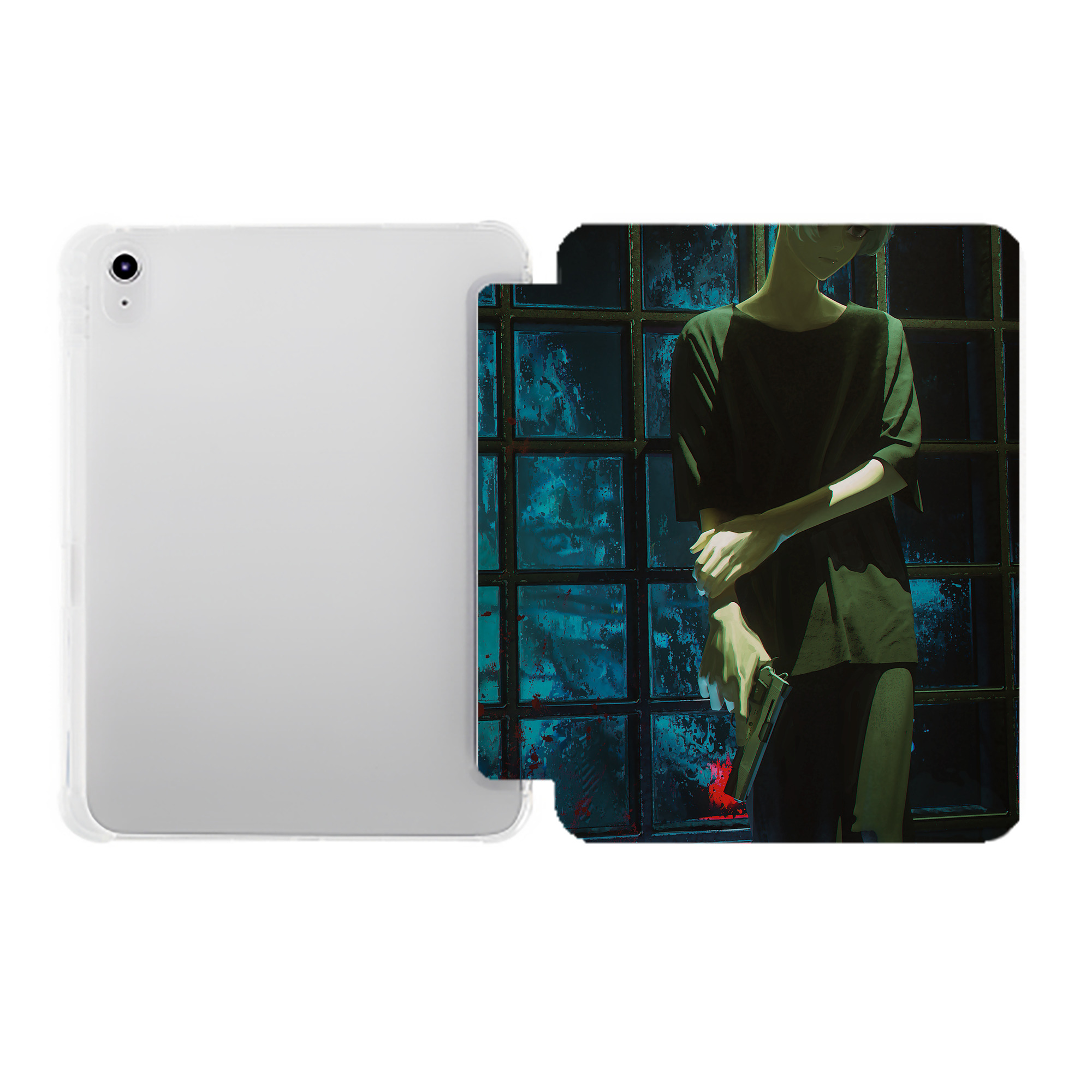（画像用） 東京リベンジャーズ Tokyo Revengers IPad ケース ペン収納付き 三つ折りスタンド PUレザー×シリコン 対応機種9.5/10.5/10.9インチ